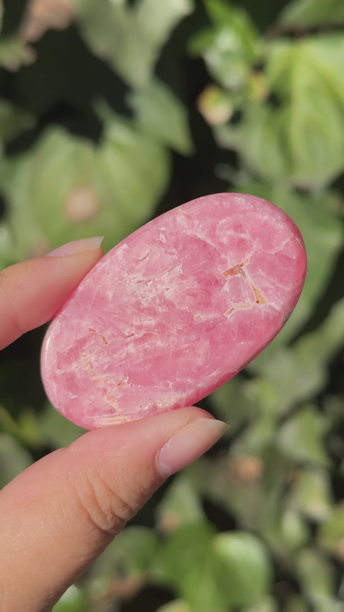 
                  
                    Load and play video in Gallery viewer, Rhodochrosite Palm Stone
                  
                