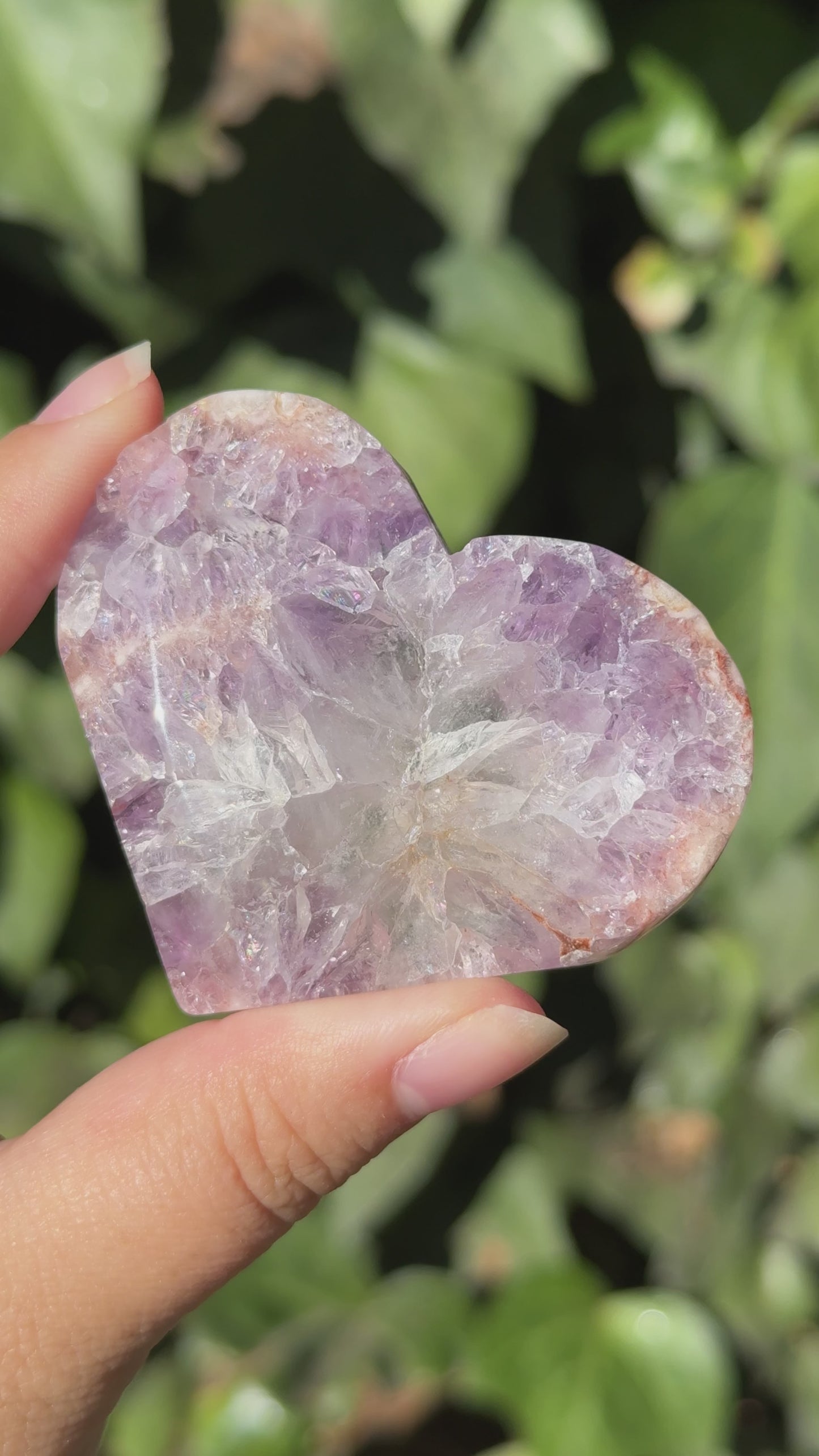 
                  
                    Load and play video in Gallery viewer, Pink Amethyst Heart
                  
                