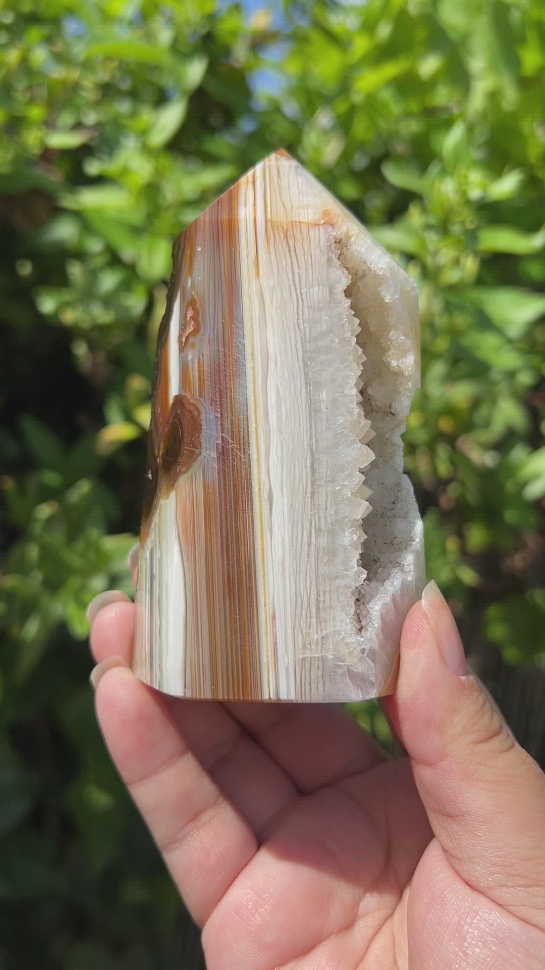 
                  
                    Load and play video in Gallery viewer, Agate Druzy Tower
                  
                