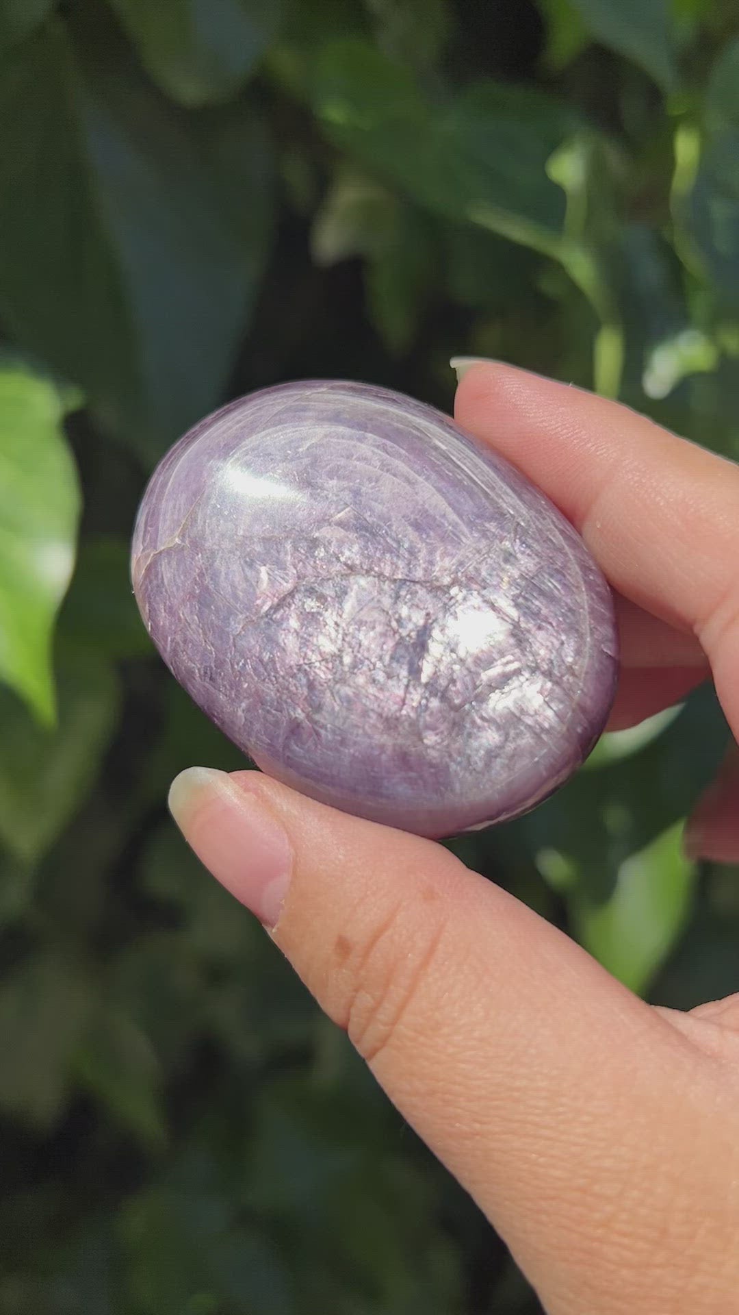 
                  
                    Load and play video in Gallery viewer, Gem Lepidolite Palm Stone
                  
                