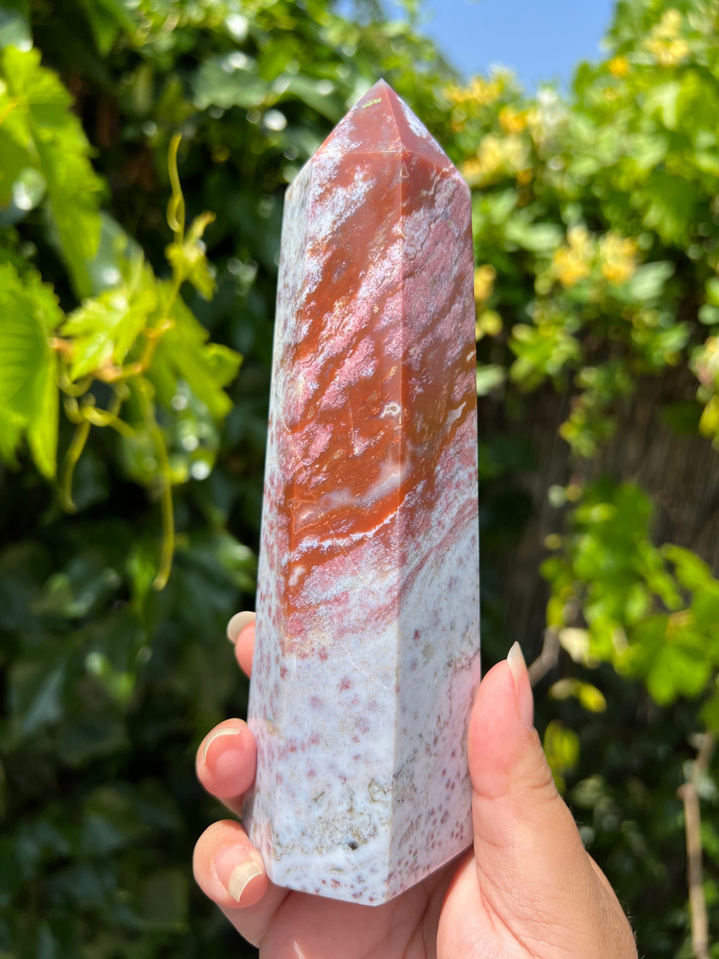 
                  
                    Large Ocean Jasper Tower
                  
                