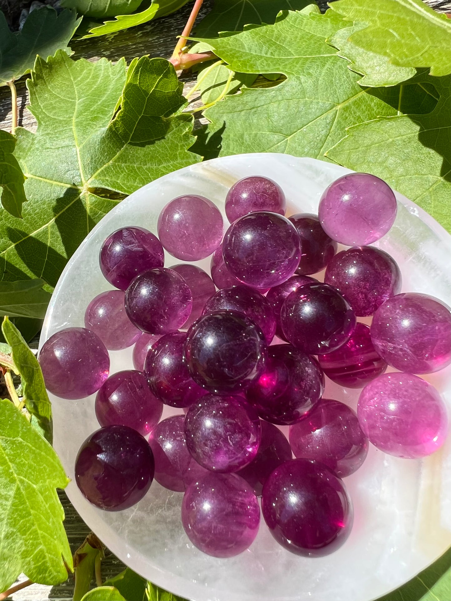 
                  
                    Mini Magenta Fluorite Sphere
                  
                