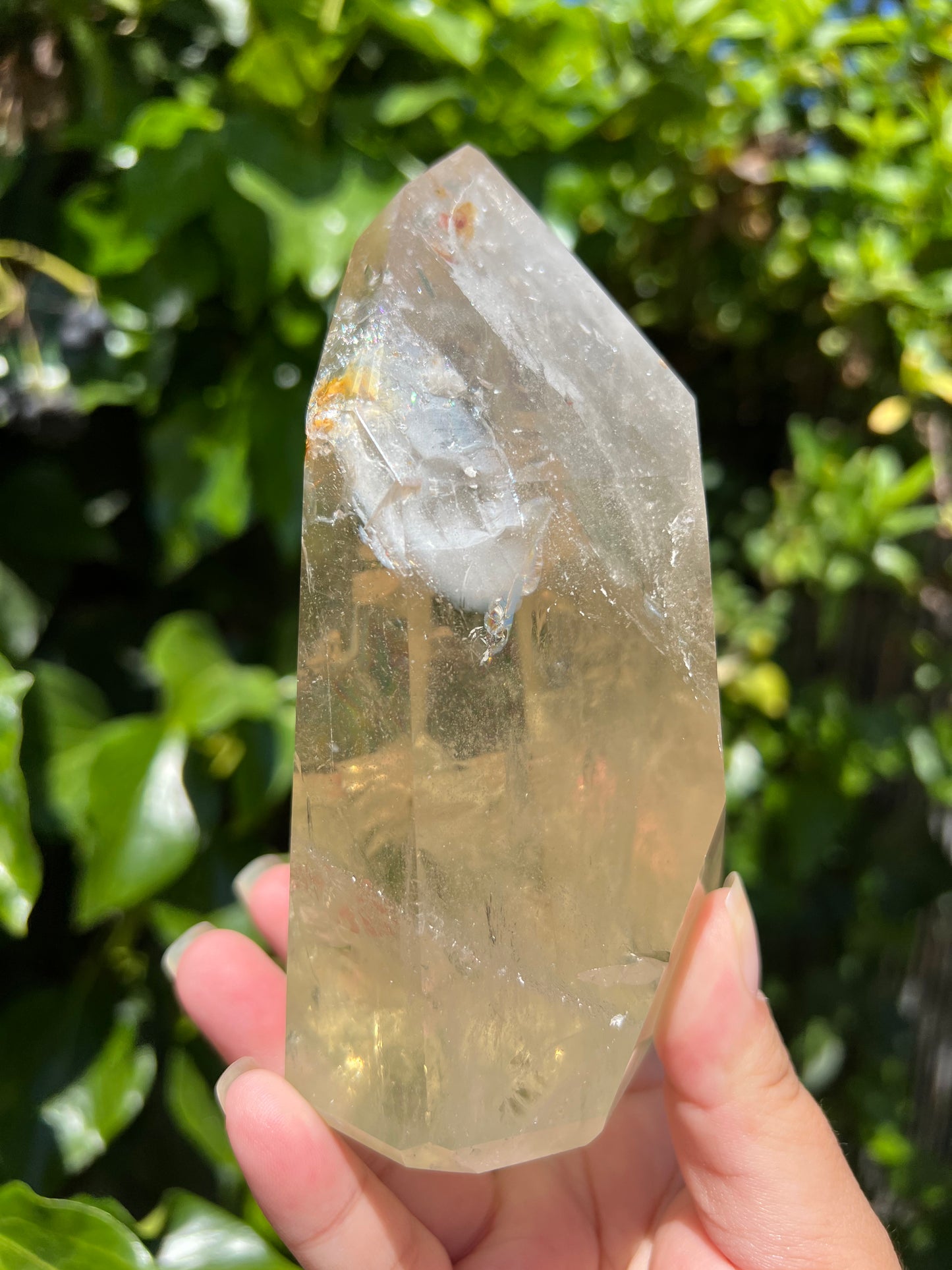 
                  
                    Large Citrine Tower with Hematite
                  
                