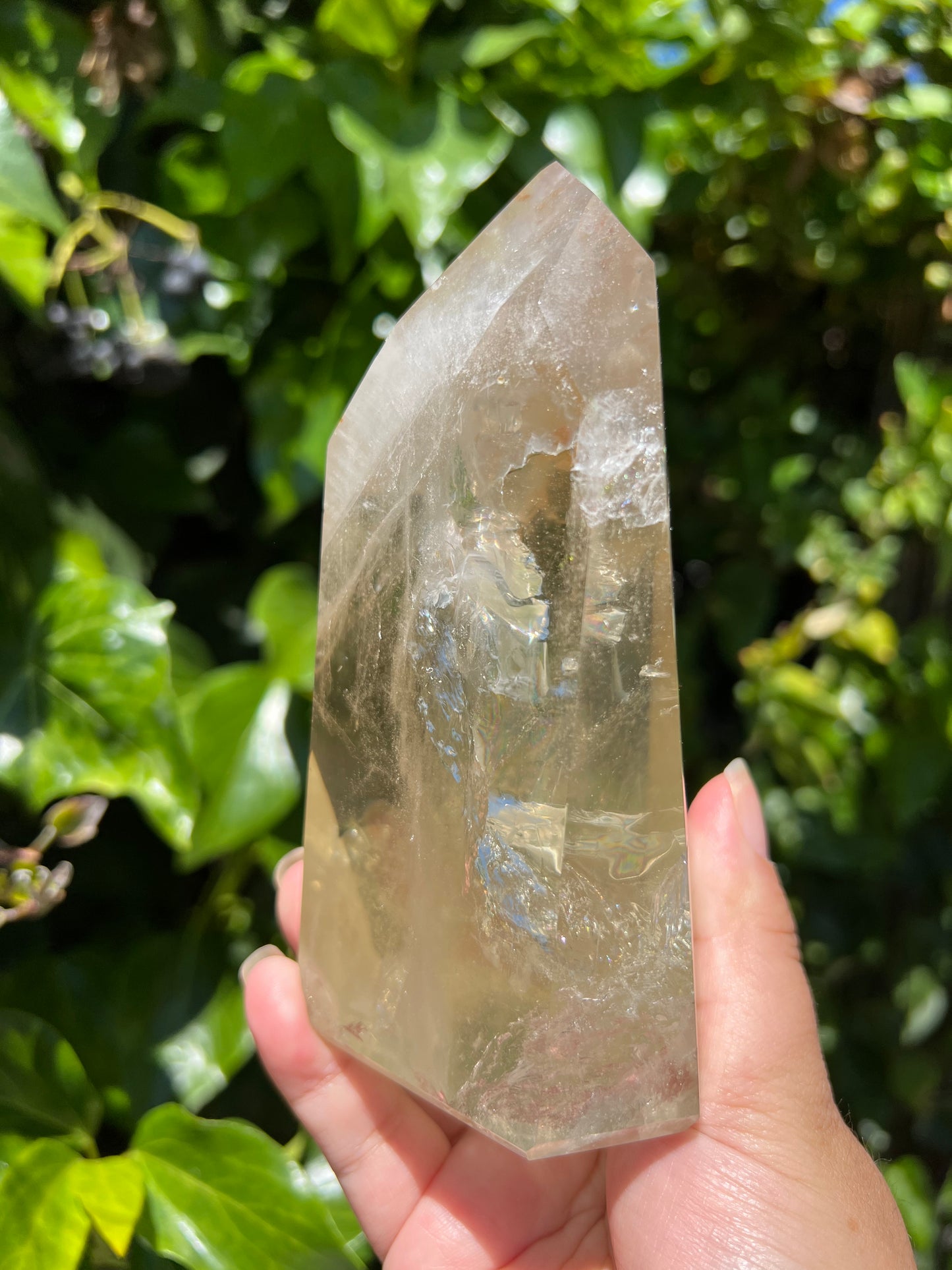 
                  
                    Large Citrine Tower with Hematite
                  
                