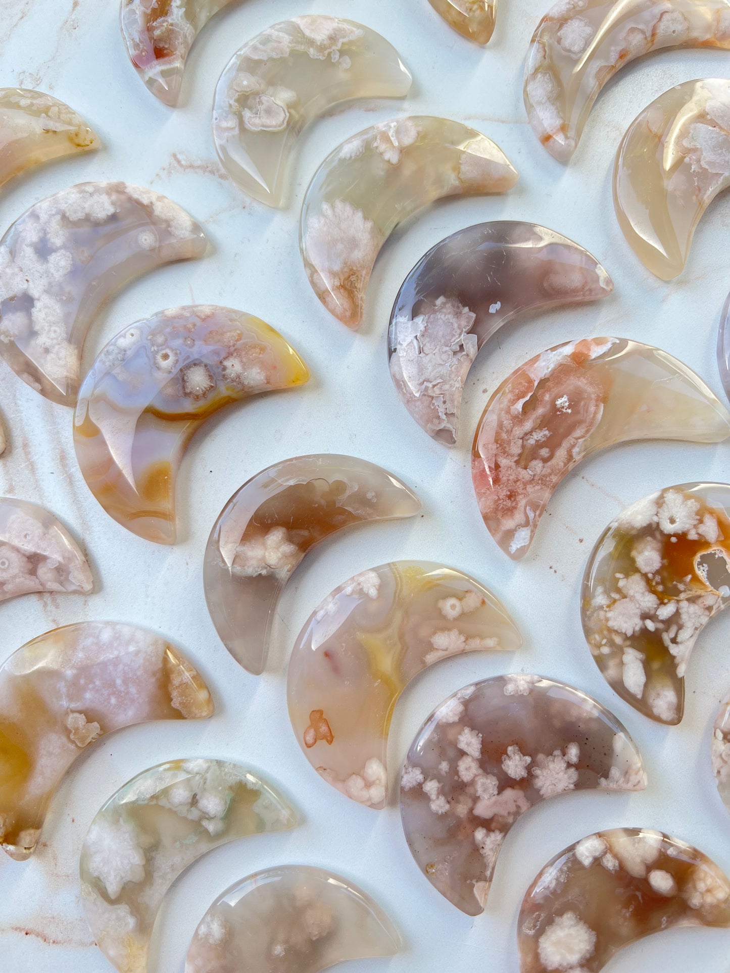 
                  
                    Flower Agate Moon
                  
                